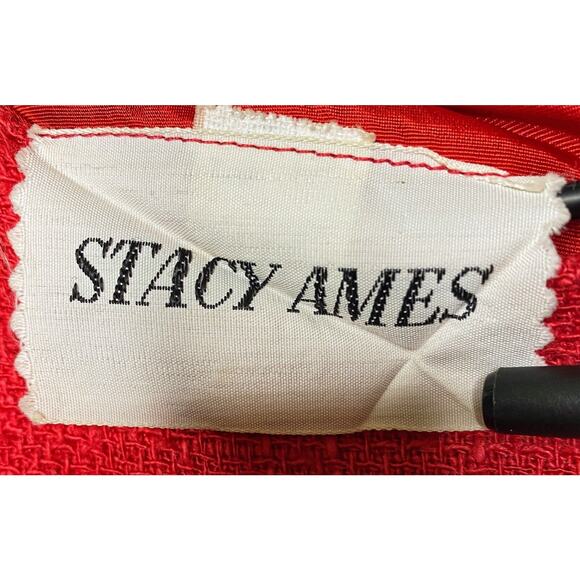 Stacy Ames Sheath Dress Textured Woven Fabric Sleeveless Sz Small Vintage 1960s - Picture 4 of 5